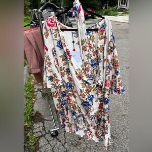 Unique21 Floral wrap dress